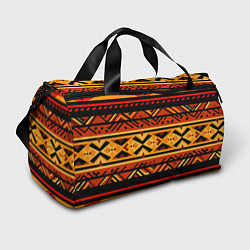 Спортивная сумка Узор в этническом стиле масаев