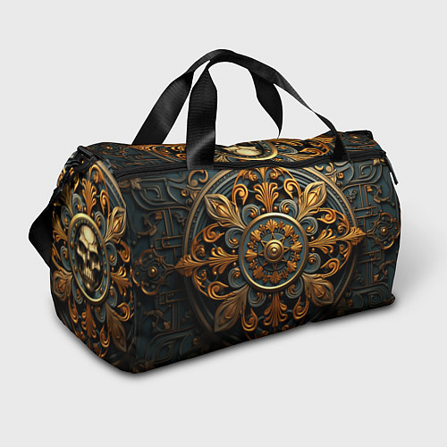 Спортивная сумка Круглый орнамент в викингском стиле / 3D-принт – фото 1