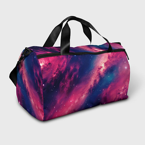 Спортивная сумка Галактика в розовом цвете / 3D-принт – фото 1