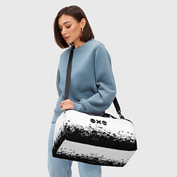 Сумки спортивные Любовь смерь и роботы, цвет: 3D-принт — фото 2