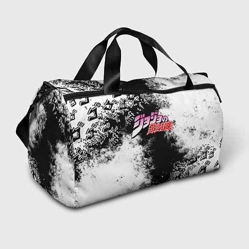 Спортивная сумка JoJos Bizarre лого с красками / 3D-принт – фото 1