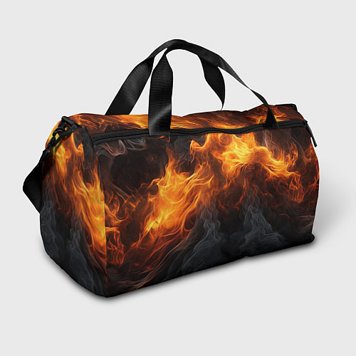 Спортивная сумка Огонь и дым / 3D-принт – фото 1