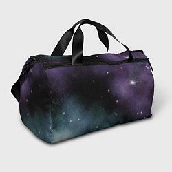 Спортивная сумка Космос и звезды на темном фоне