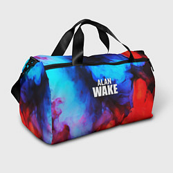 Сумки спортивные Alan Wake неоновый дым, цвет: 3D-принт