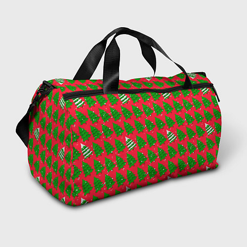 Спортивная сумка Рождественские ёлки / 3D-принт – фото 1