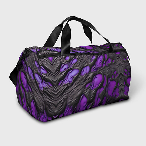 Спортивная сумка Фиолетовая текучая субстанция / 3D-принт – фото 1