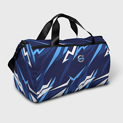 Спортивная сумка Вольво - синяя абстракция
