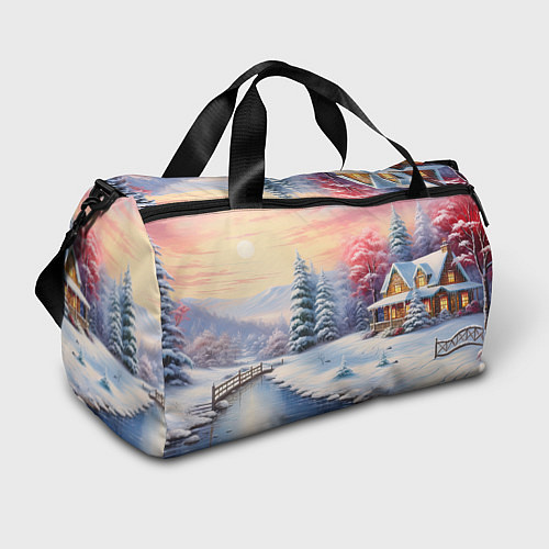 Спортивная сумка Сказочная метель подарков / 3D-принт – фото 1