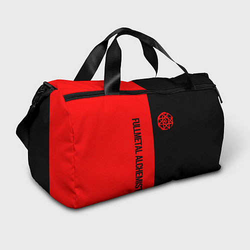 Спортивная сумка Стальной алхимик - красная печать Альфонс / 3D-принт – фото 1