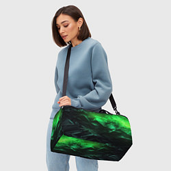 Сумки спортивные Глубина зеленого абстракции, цвет: 3D-принт — фото 2