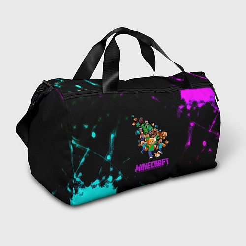 Спортивная сумка Minecraft neon краски / 3D-принт – фото 1
