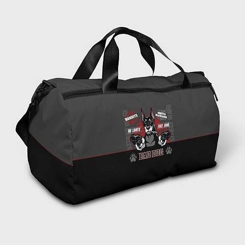 Спортивная сумка Плохая собака / 3D-принт – фото 1