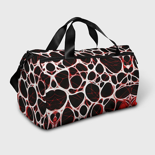 Спортивная сумка Красная морская волна / 3D-принт – фото 1
