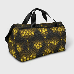 Спортивная сумка Жёлтый трескающийся камень