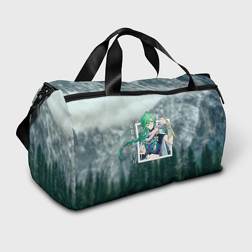 Спортивная сумка Бай Чжу на фоне природы / 3D-принт – фото 1