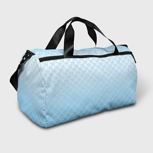 Спортивная сумка Переливающиеся снежинки паттерн / 3D-принт – фото 1