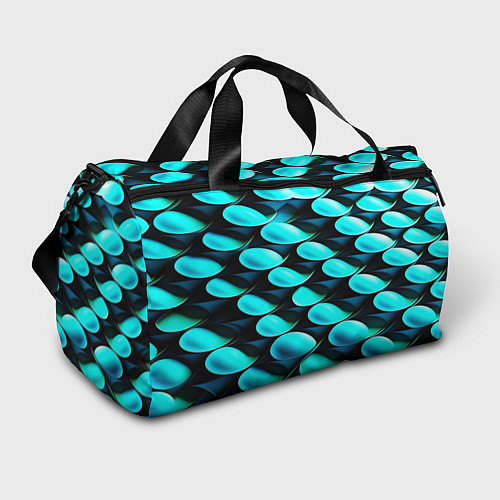 Спортивная сумка Голубые чешуйки / 3D-принт – фото 1