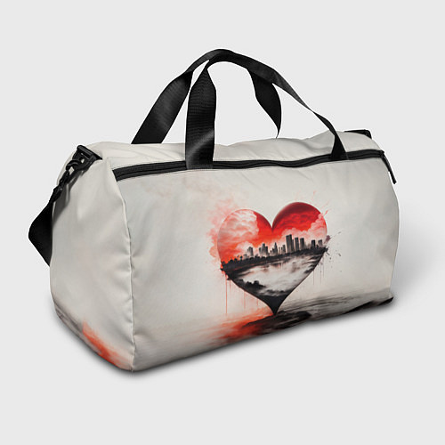 Спортивная сумка Сердце города / 3D-принт – фото 1