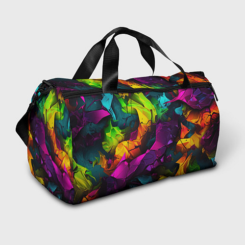 Спортивная сумка Яркие разноцветные краски / 3D-принт – фото 1