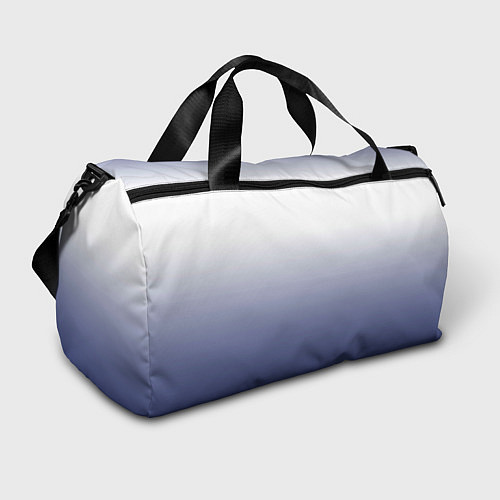 Спортивная сумка Туманный градиент бело-синий / 3D-принт – фото 1