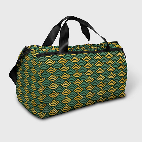 Спортивная сумка Чешуя зелёного древесного дракона / 3D-принт – фото 1