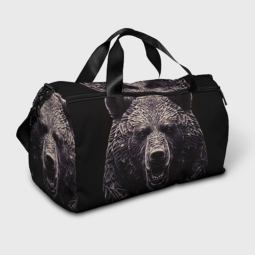 Спортивная сумка Бронзовый медведь / 3D-принт – фото 1