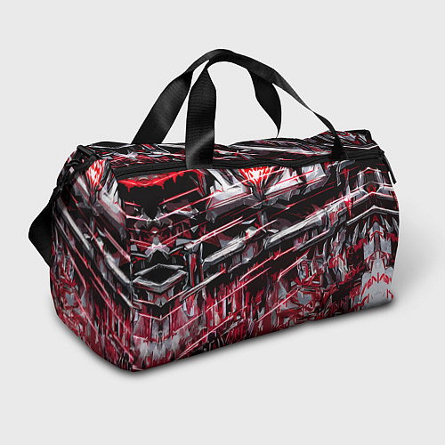Спортивная сумка Кровавый красный металл / 3D-принт – фото 1