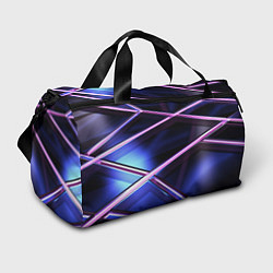 Спортивная сумка Фиолетовая геометрическая абстракция