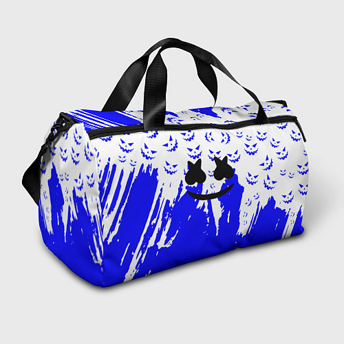 Спортивная сумка Marshmello dj blue pattern music band / 3D-принт – фото 1