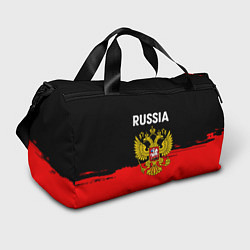 Спортивная сумка Россия герб краски абстракция