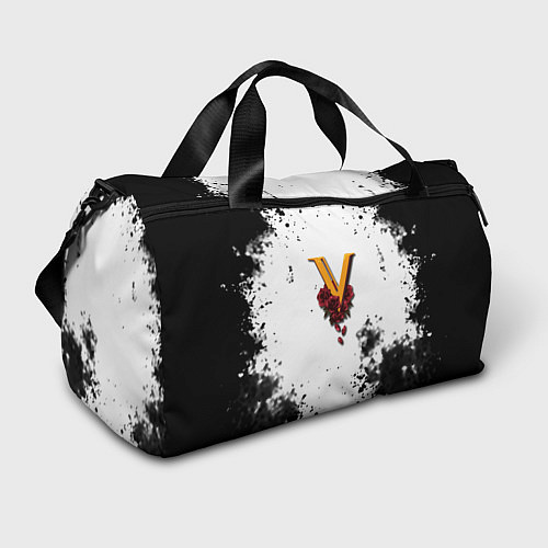 Спортивная сумка Cyberpunk 2077 группировка Валентинос / 3D-принт – фото 1