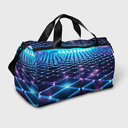 Сумки спортивные Светящиеся линии в перспективе, цвет: 3D-принт