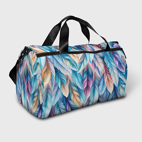 Спортивная сумка Акварельные перья птиц / 3D-принт – фото 1