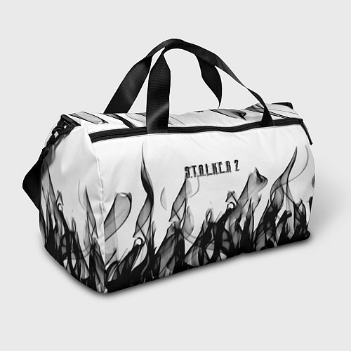 Спортивная сумка Stalker 2 черный огонь абстракция / 3D-принт – фото 1