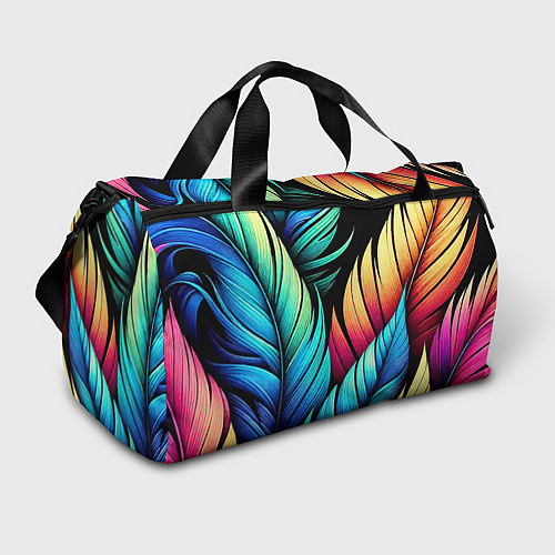 Спортивная сумка Color feathers - neon / 3D-принт – фото 1