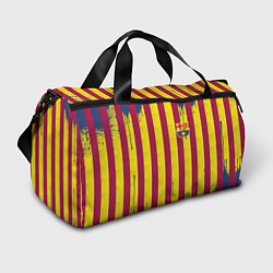 Спортивная сумка Полосатые цвета футбольного клуба Барселона