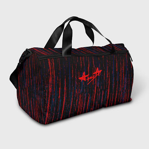 Спортивная сумка Алиса краски рок текстура / 3D-принт – фото 1