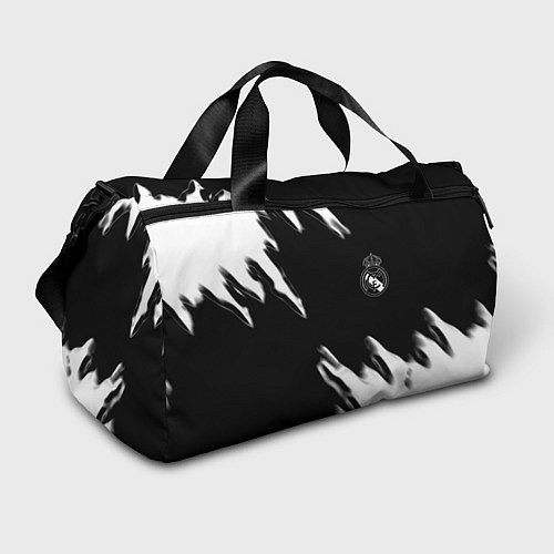 Спортивная сумка Real madrid белые краски текстура / 3D-принт – фото 1