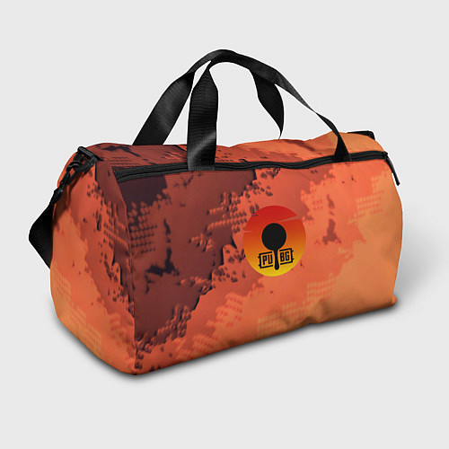 Спортивная сумка PUBG game orange / 3D-принт – фото 1