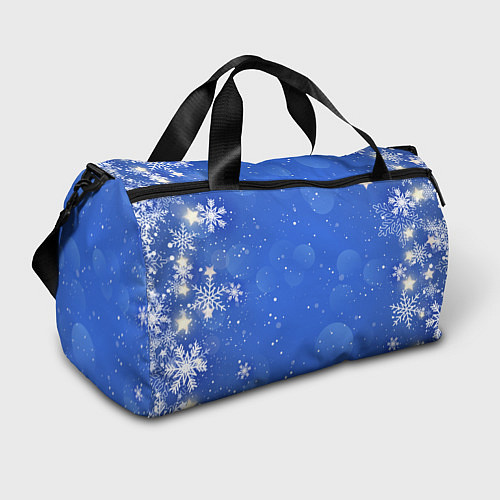 Спортивная сумка Снежный паттерн / 3D-принт – фото 1