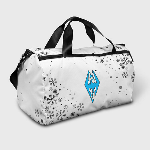 Спортивная сумка Skyrim logo winter / 3D-принт – фото 1