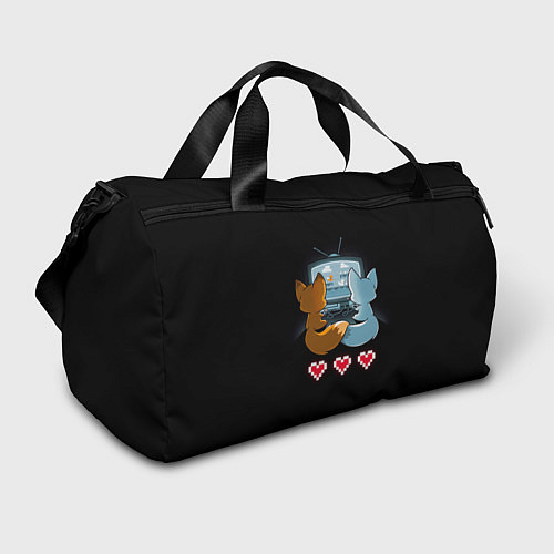 Спортивная сумка Лисья геймерская любовь / 3D-принт – фото 1