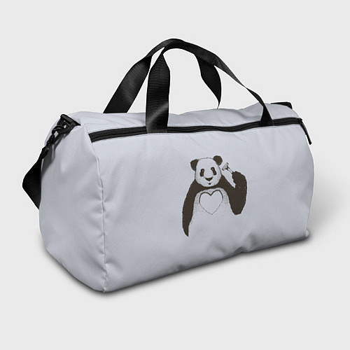 Спортивная сумка Panda love art / 3D-принт – фото 1