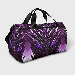Спортивная сумка Фиолетовые кристаллы и камень