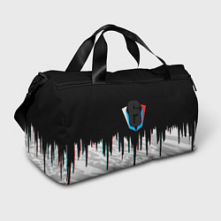 Спортивная сумка Rainbow six лого глитч краски