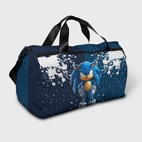 Спортивная сумка Sonic - splash and logo / 3D-принт – фото 1