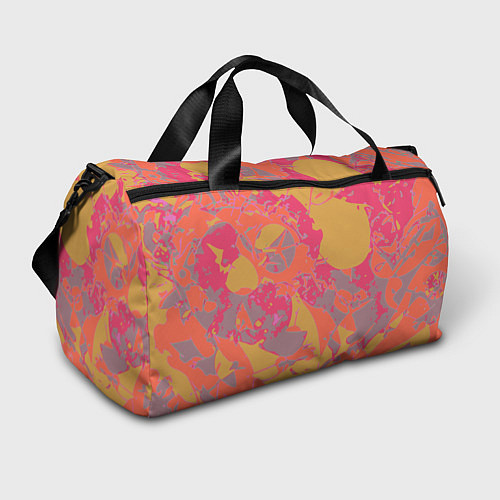 Спортивная сумка Цветной яркий камуфляж / 3D-принт – фото 1