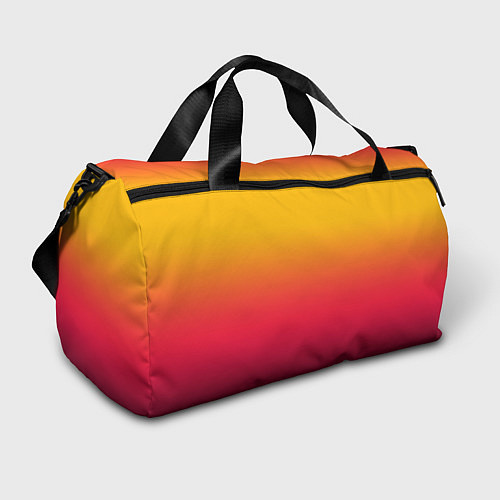 Спортивная сумка Жёлто-бордовый градиент / 3D-принт – фото 1