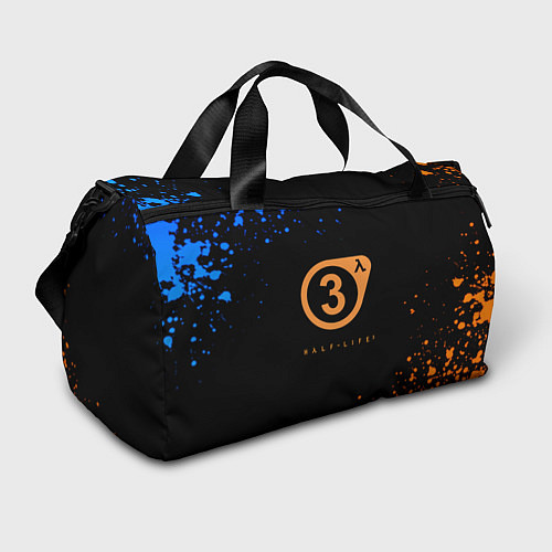 Спортивная сумка Half life краски текстура брызги / 3D-принт – фото 1