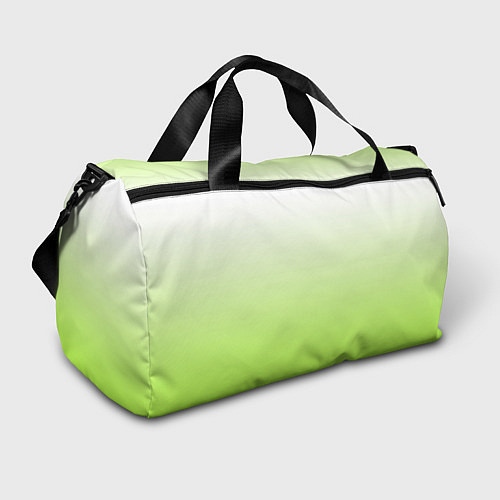 Спортивная сумка Бело-салатовый градиент / 3D-принт – фото 1